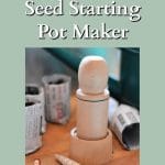 wood turned seed pot maker