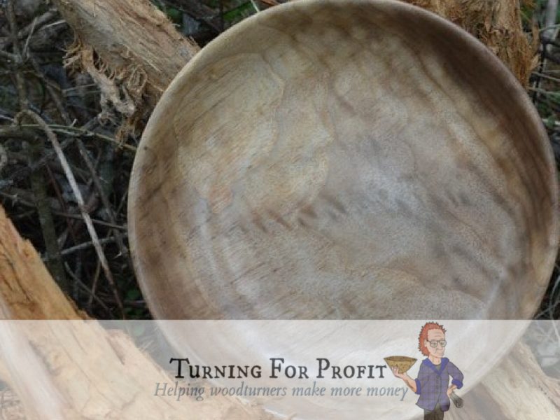 turned wooden bowl in natural light setting