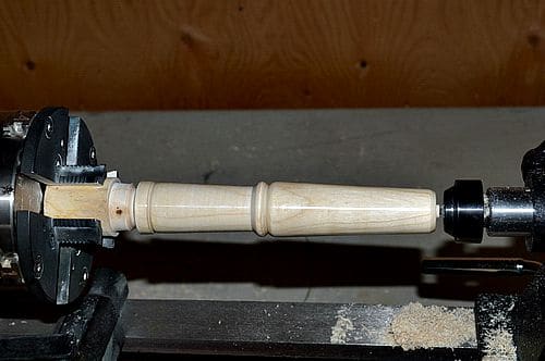 Finish the handle and the tool portion of the noste.