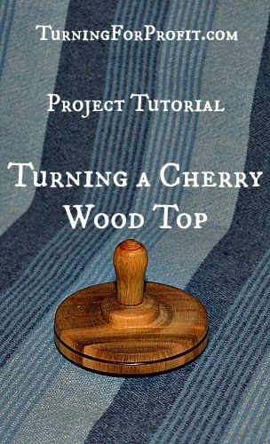 Mini-lathe Turned Cherry wood top