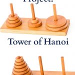 wooden puzzle tower of hanoi