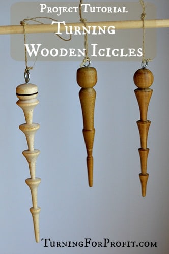 Wooden Icicles Pin