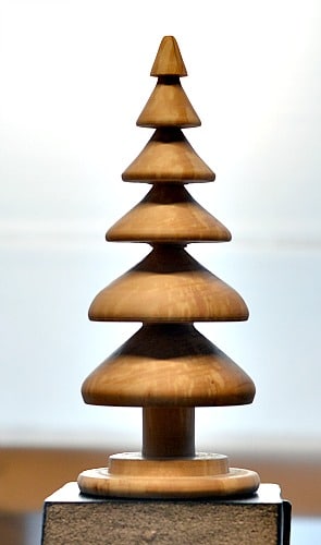 Finished Spalted Christmas Tree
