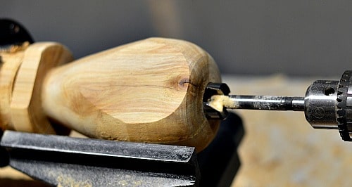 heart vase initial drilling