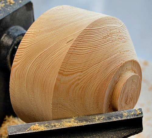 Wooden Bowl - Larch initial shaping