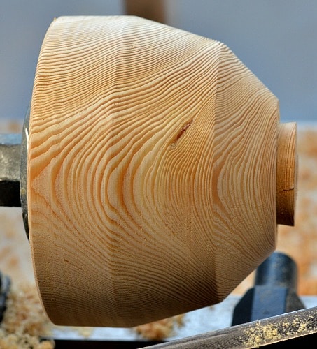 Wooden Bowl - Larch refined shaping