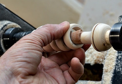 Captive Ring Tool - Sanding a ring