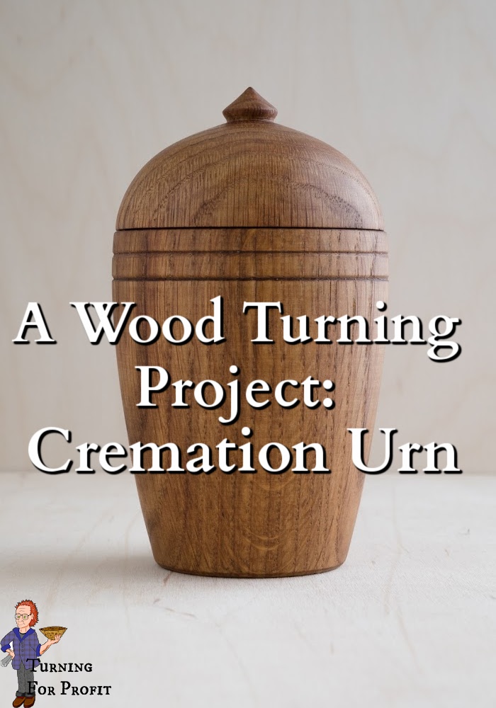 A wooden urn