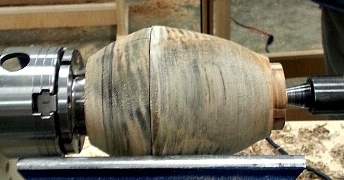 Woodturning workshop - hollow form on the lathe