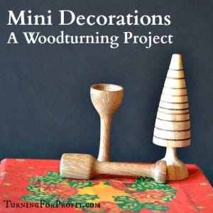 3 wooden miniature Christmas decorations