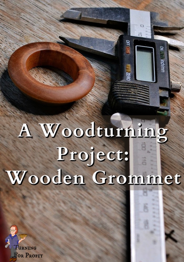 A wooden grommet and a measuring device