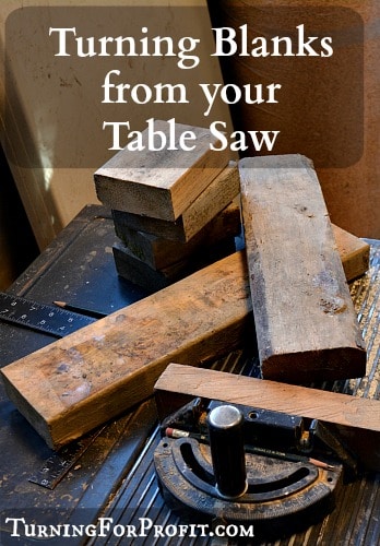 Turning Blanks: How to cut dimensional lumber on your table saw to make turning blanks