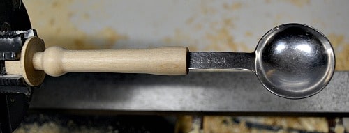 wooden handle sanded to 800 grit