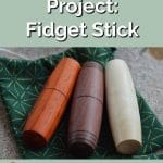 wood turned fidget sticks