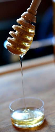 A parting tool is needed when turning a honey dipper