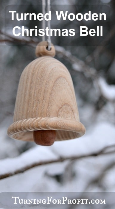 Turned Wooden Christmas Bell